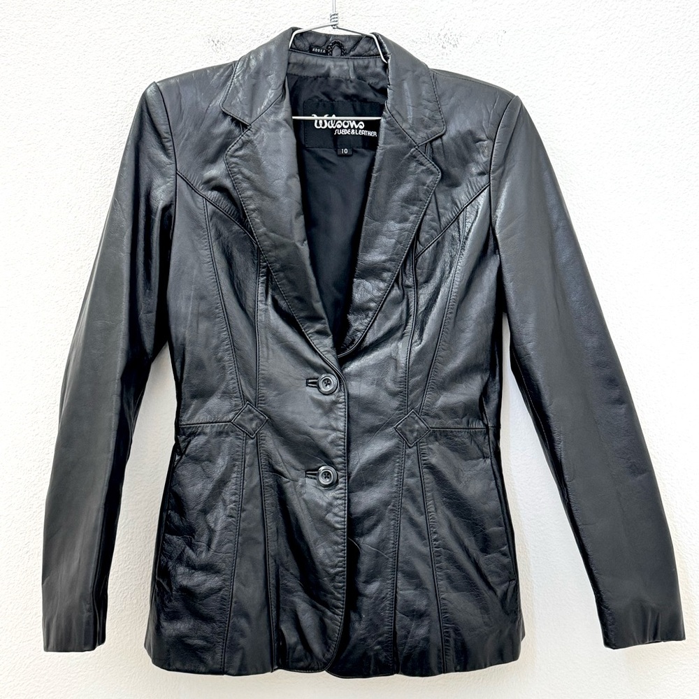 Wilson’s Black Leather Blazer